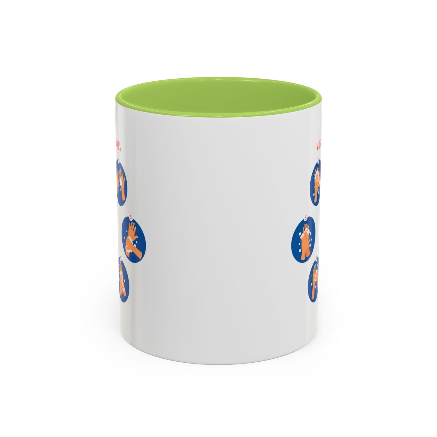 Accent Coffee Mug - Super kiddo teaching how to wash hands