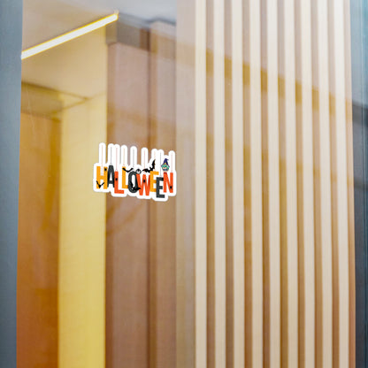 Halloween Kiss-Cut Vinyl Decals – Holloween hanging letters Printify