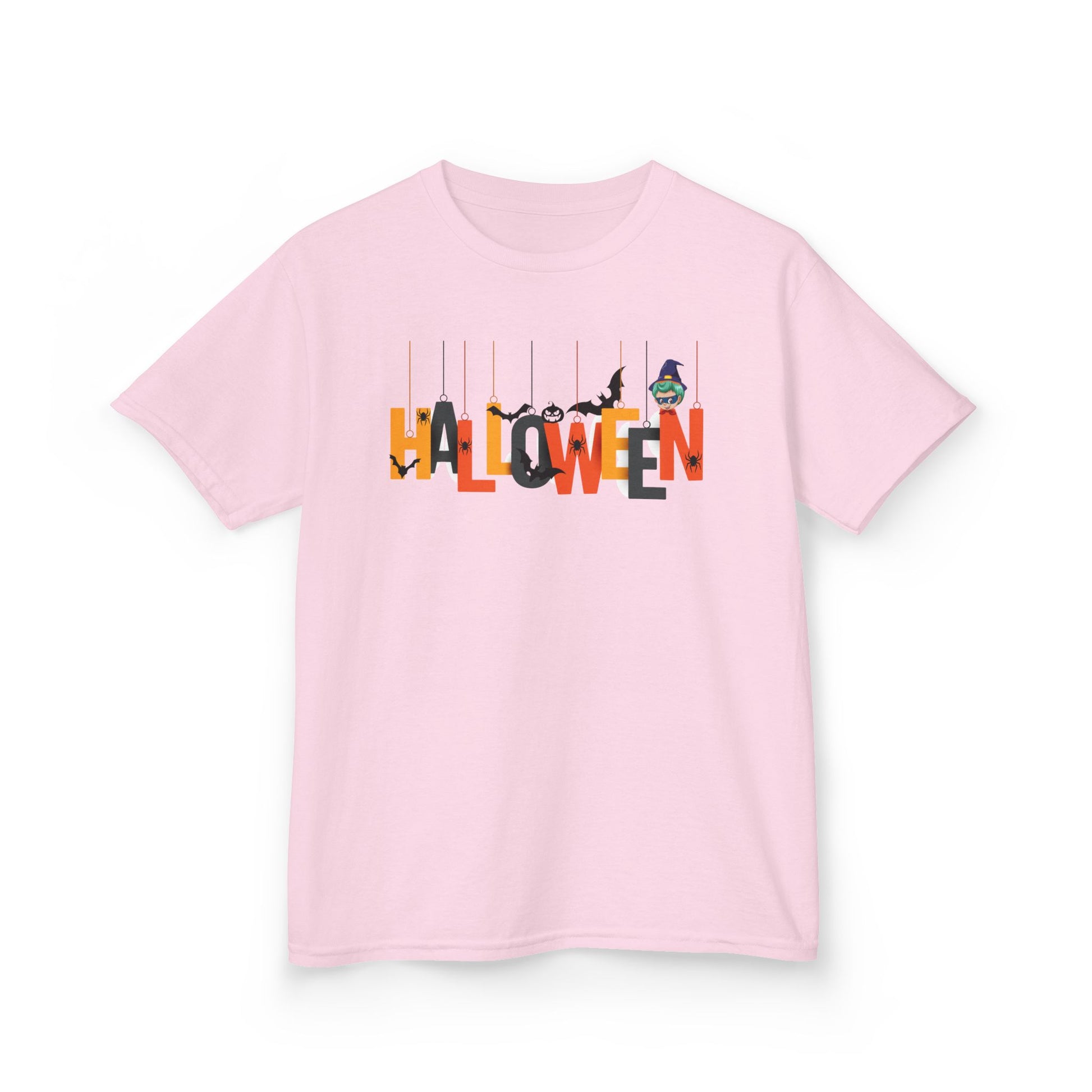 Kids Heavy Cotton™ Tee - Holloween hanging letters Printify