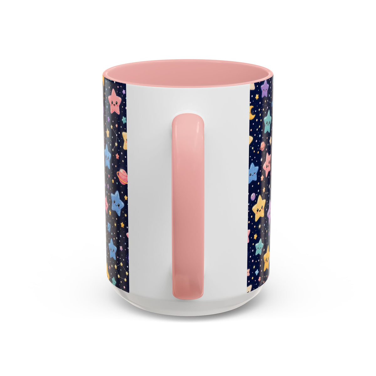 Accent Coffee Mug  (11/15 oz) - Kawaii Pastel Cosmic Night