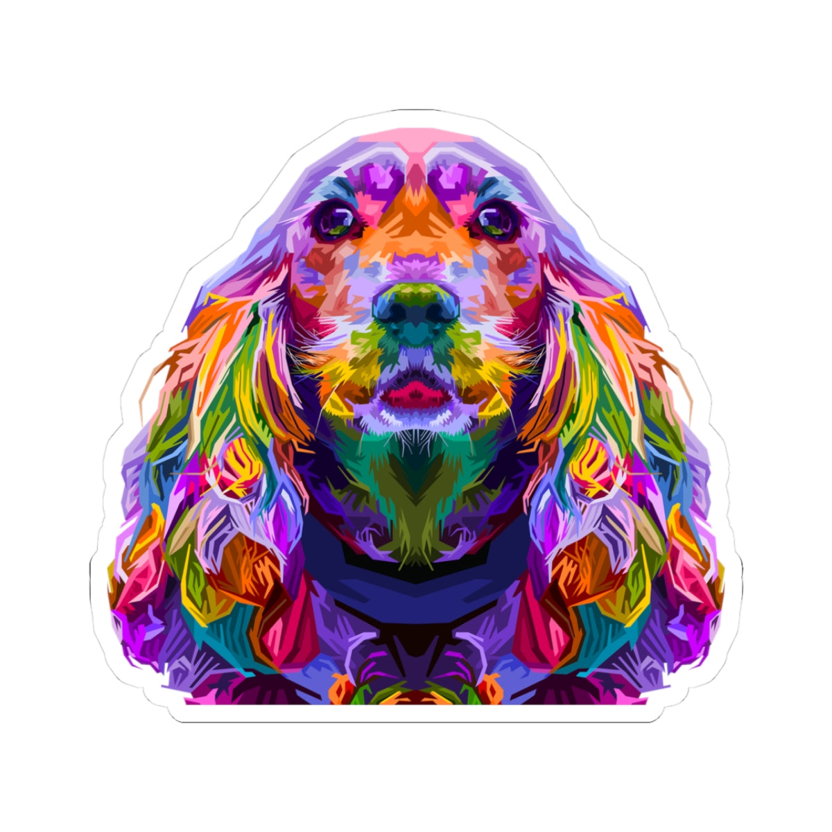 Kiss-Cut Stickers - The golden retriever