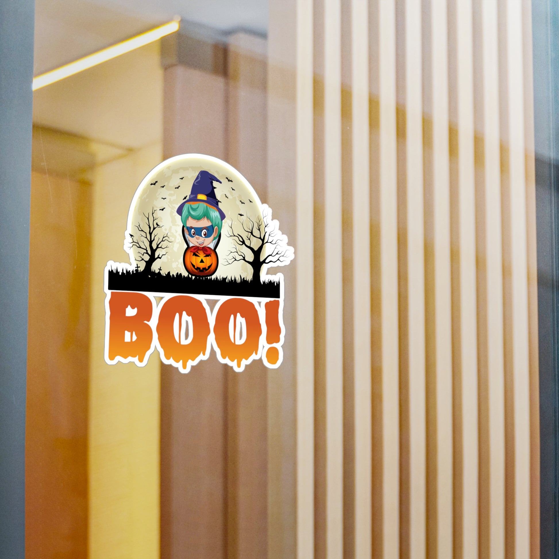 Halloween Kiss-Cut Vinyl Decals – Boo - [[{"value":"Wonderwear Kid"}]]