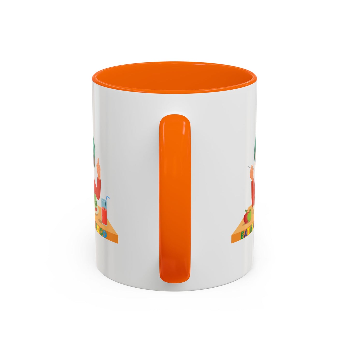 Accent Coffee Mug - Super kiddo eating healthy breafast