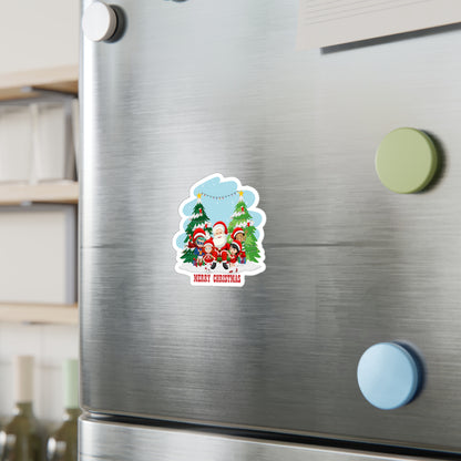 Christmas Kiss-Cut Vinyl Decals – Super kiddo with santa claus Merry christmas - [[{"value":"Wonderwear Kid"}]]