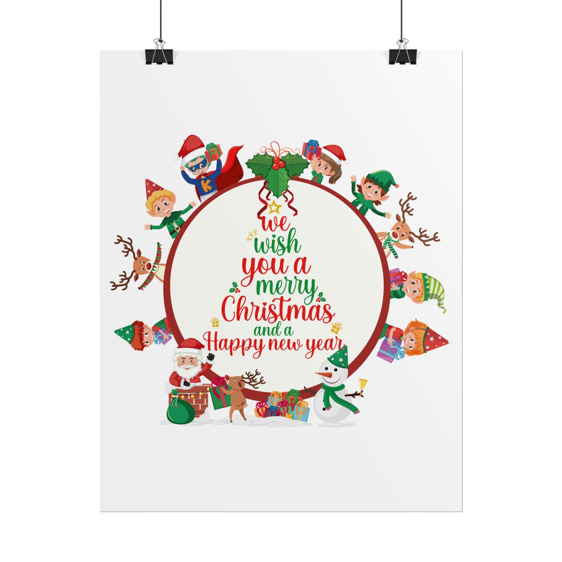 Rolled Posters - We wish you a merry christmas - [[{"value":"Wonderwear Kid"}]]