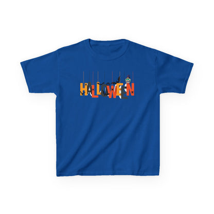 Kids Heavy Cotton™ Tee - Holloween hanging letters Printify