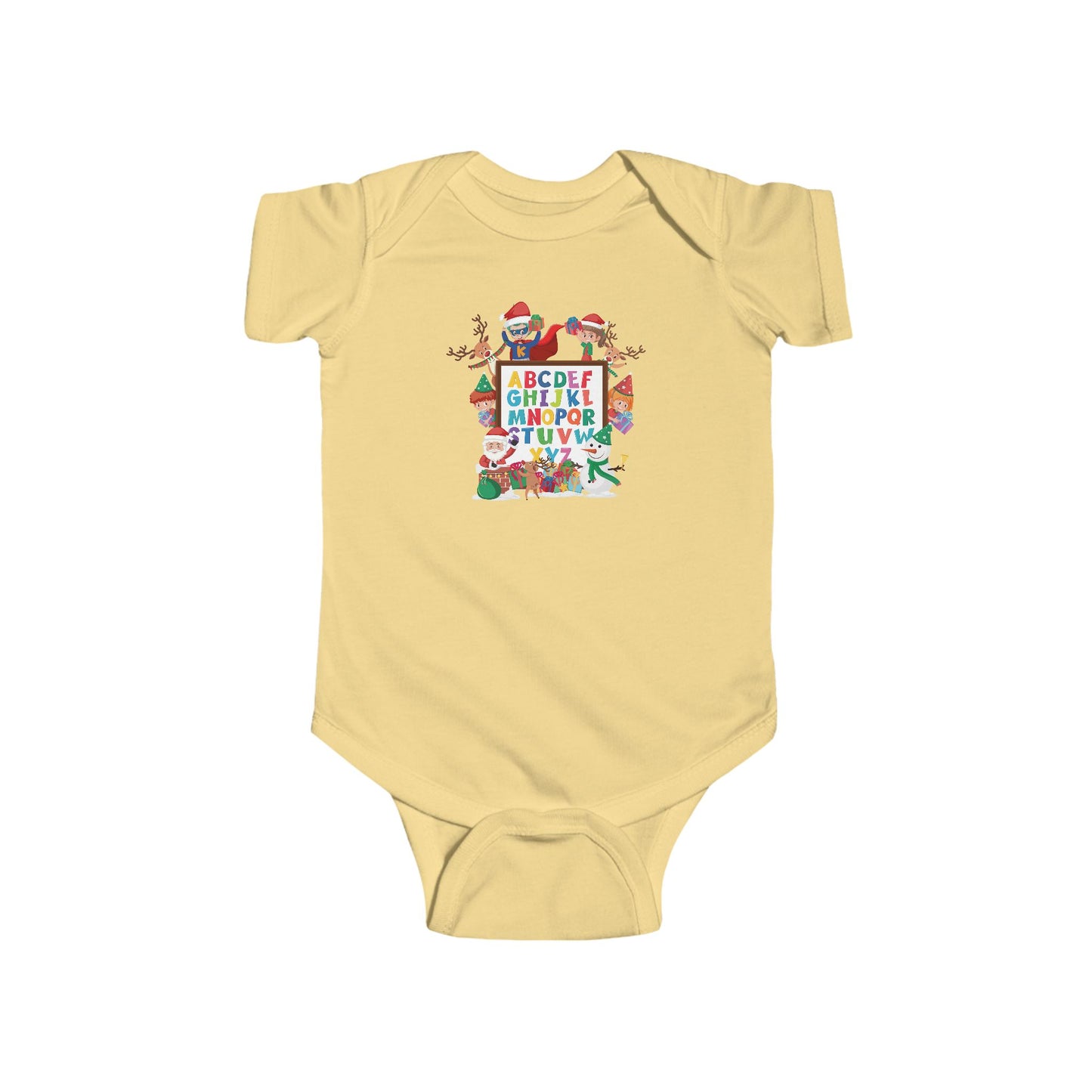 Infant Bodysuit - Christmas alphabet with super kiddo - [[{"value":"Wonderwear Kid"}]]