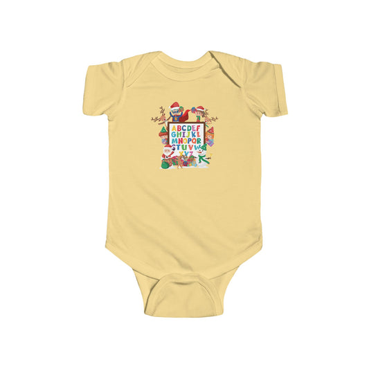 Infant Bodysuit - Christmas alphabet with super kiddo - [[{"value":"Wonderwear Kid"}]]