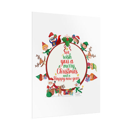 Rolled Posters - We wish you a merry christmas - [[{"value":"Wonderwear Kid"}]]
