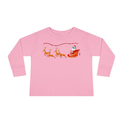 Toddler Long Sleeve Tee - Santa kiddo - [[{"value":"Wonderwear Kid"}]]
