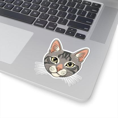 Kiss-Cut Stickers - Maine coon head Printify