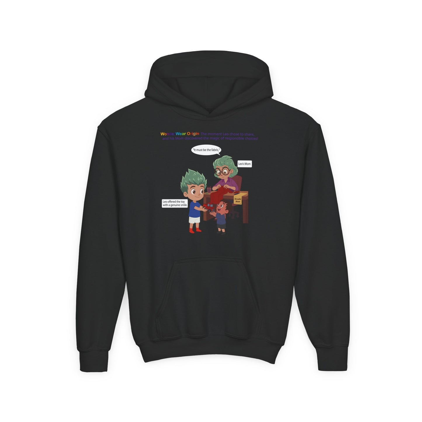 Youth Heavy Blend Hooded Sweatshirt - WonderWear Origin