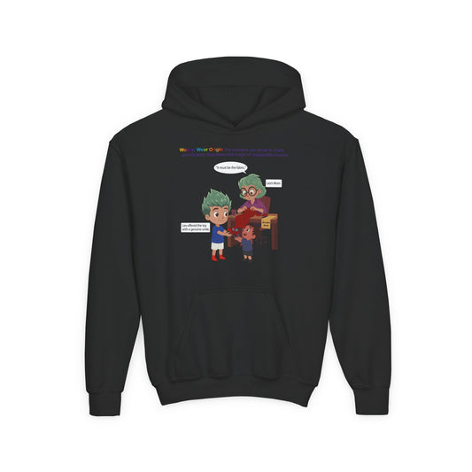 Youth Heavy Blend Hooded Sweatshirt - WonderWear Origin - [[{"value":"Wonderwear Kid"}]]