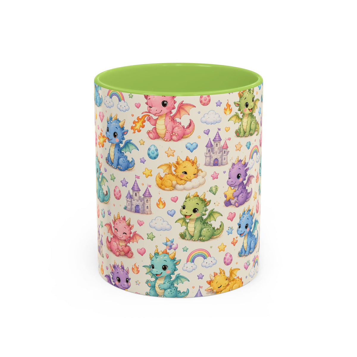 Accent Coffee Mug  (11/15 oz) - Baby Dragon Fantasy