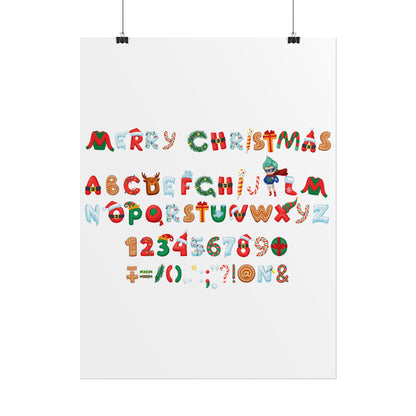 Rolled Posters - Christmas alphabet - [[{"value":"Wonderwear Kid"}]]