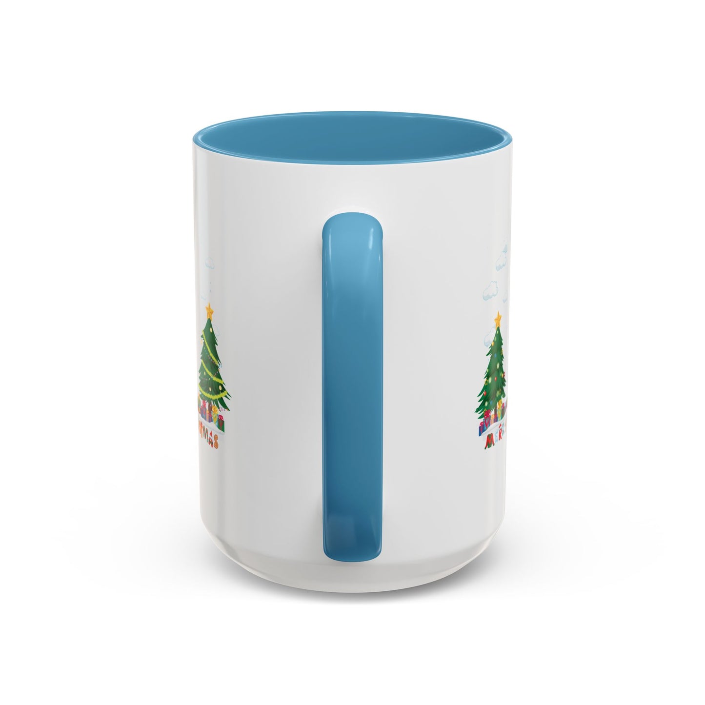 Accent Coffee Mug - Christmas and snowing