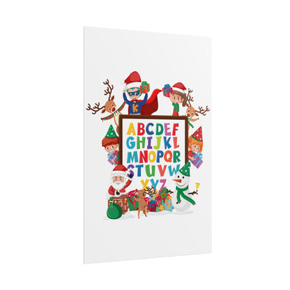 Rolled Posters - Christmas alphabet with super kiddo - [[{"value":"Wonderwear Kid"}]]