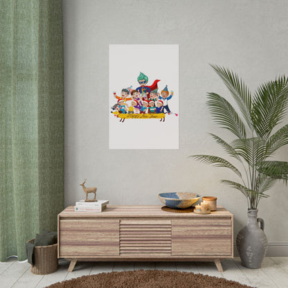 Rolled Posters - Happy new year with friends - [[{"value":"Wonderwear Kid"}]]