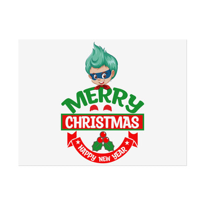 Rolled Posters - Merry chridtmas from super kiddo - [[{"value":"Wonderwear Kid"}]]