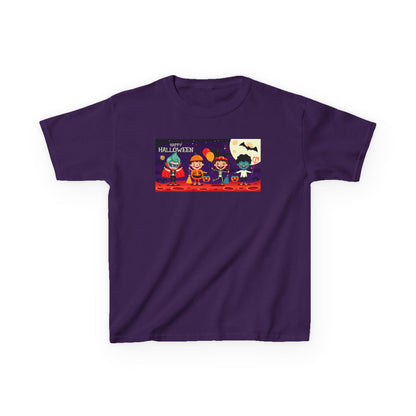 Kids Heavy Cotton™ Tee - Super kiddo with friends on holloween - [[{"value":"Wonderwear Kid"}]]
