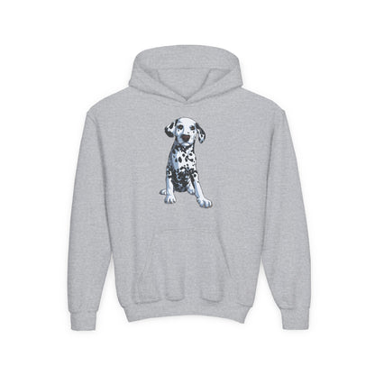 Youth Heavy Blend Hooded Sweatshirt - Dalmatian Printify