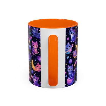 Accent Coffee Mug (11/15 oz) - Galaxy cats