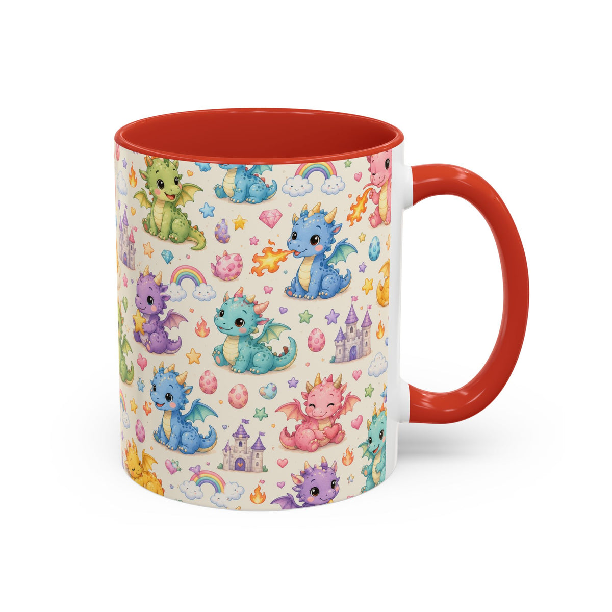 Accent Coffee Mug  (11/15 oz) - Baby Dragon Fantasy