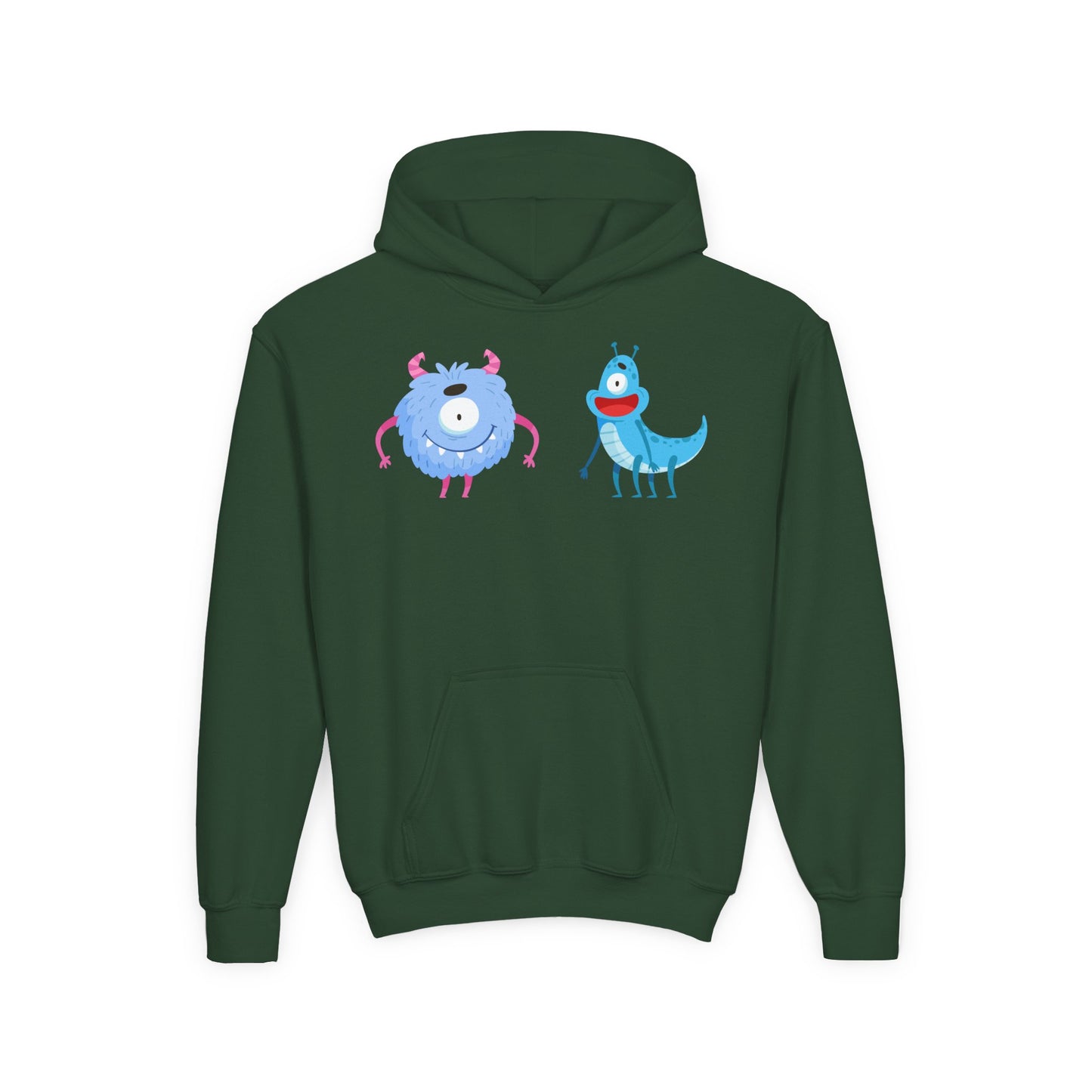 Youth Heavy Blend Hooded Sweatshirt -  One eyed monster
