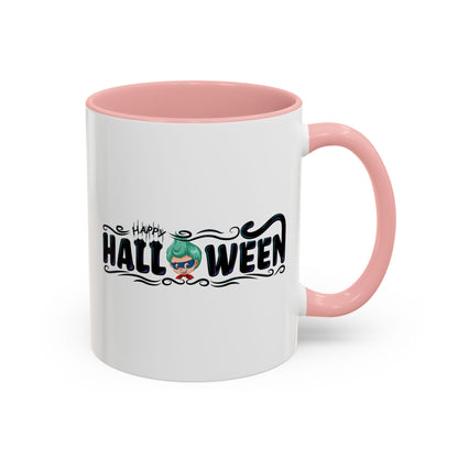 Accent Coffee Mug - Happy halloween by super kiddo Printify