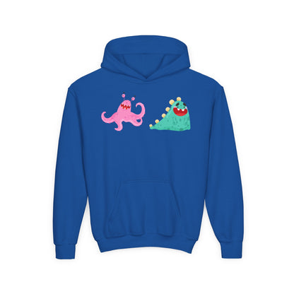 Youth Heavy Blend Hooded Sweatshirt - Joyful monster Printify