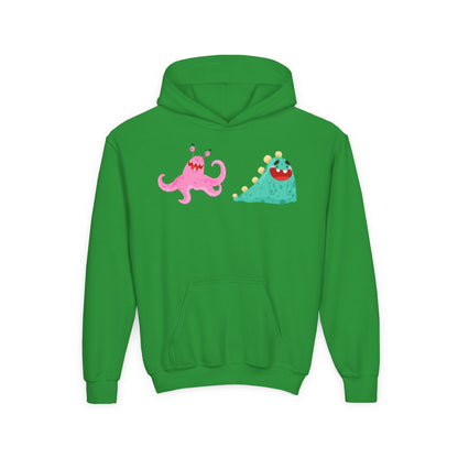 Youth Heavy Blend Hooded Sweatshirt - Joyful monster Printify