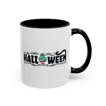 Accent Coffee Mug - Happy halloween by super kiddo Printify