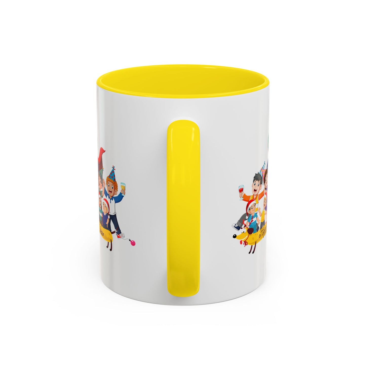 Accent Coffee Mug - Happy new year with friends