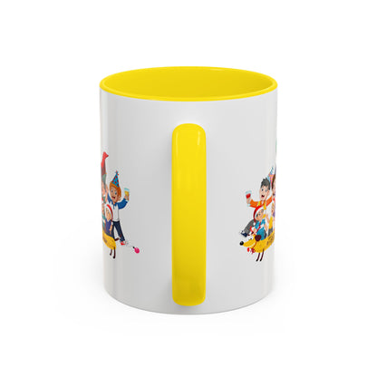 Accent Coffee Mug - Happy new year with friends - [[{"value":"Wonderwear Kid"}]]
