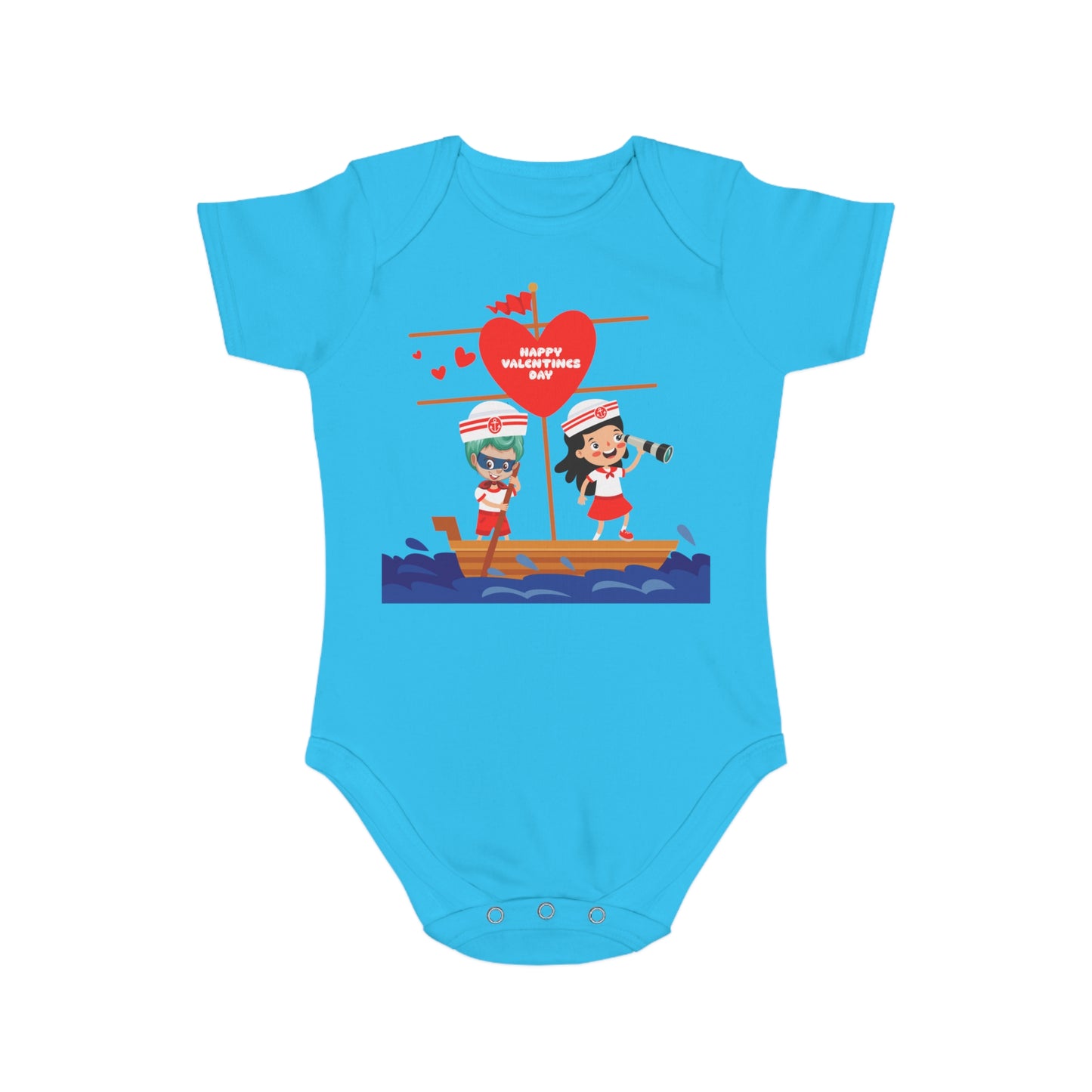 Infant Fine Jersey Bodysuit - Valentines -  Love sailing - [[{"value":"Wonderwear Kid"}]]