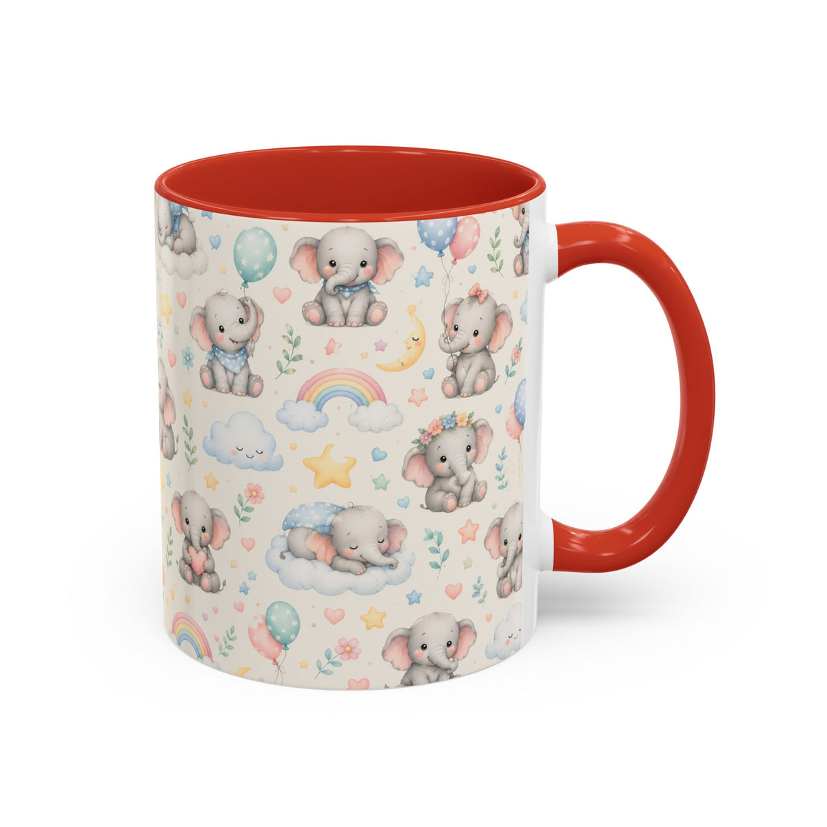 Accent Coffee Mug  (11/15 oz) - Baby Elephant Nursery