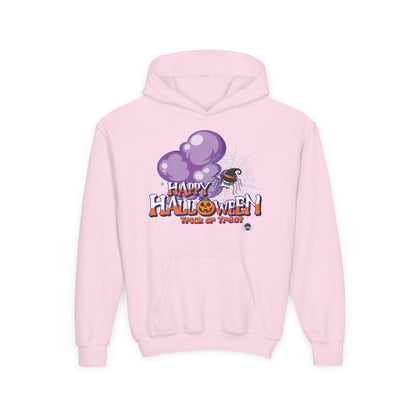 Youth Heavy Blend Hooded Sweatshirt - Happy holloween - spider kiddo - [[{"value":"Wonderwear Kid"}]]