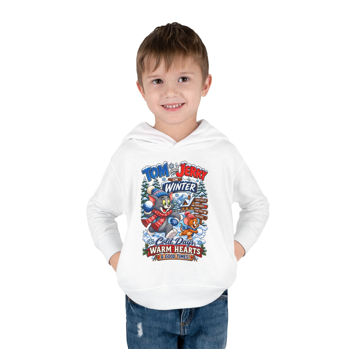 Toddler Hoodie — Tom and Jerry’s Cozy Winter Adventure