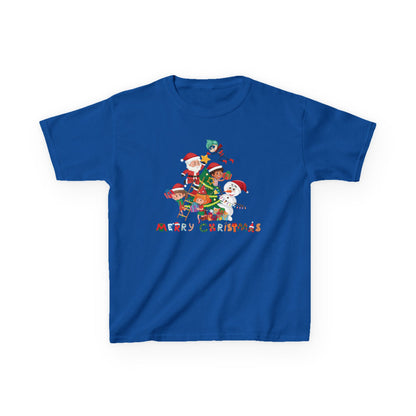 Kids Heavy Cotton™ Tee - Super kiddo making christmas tree with text - [[{"value":"Wonderwear Kid"}]]