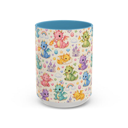Accent Coffee Mug  (11/15 oz) - Baby Dragon Fantasy