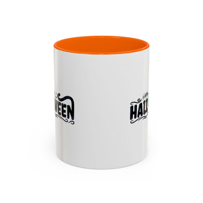 Accent Coffee Mug - Happy halloween by super kiddo Printify