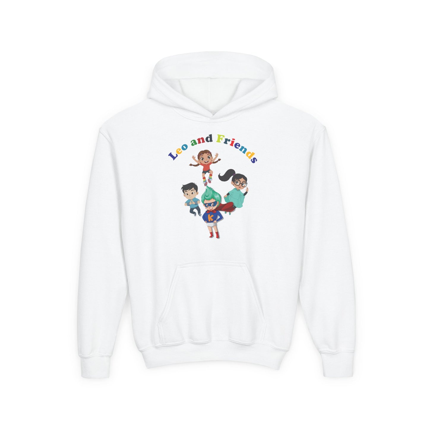 Youth Heavy Blend Hooded Sweatshirt - Leo & Friends