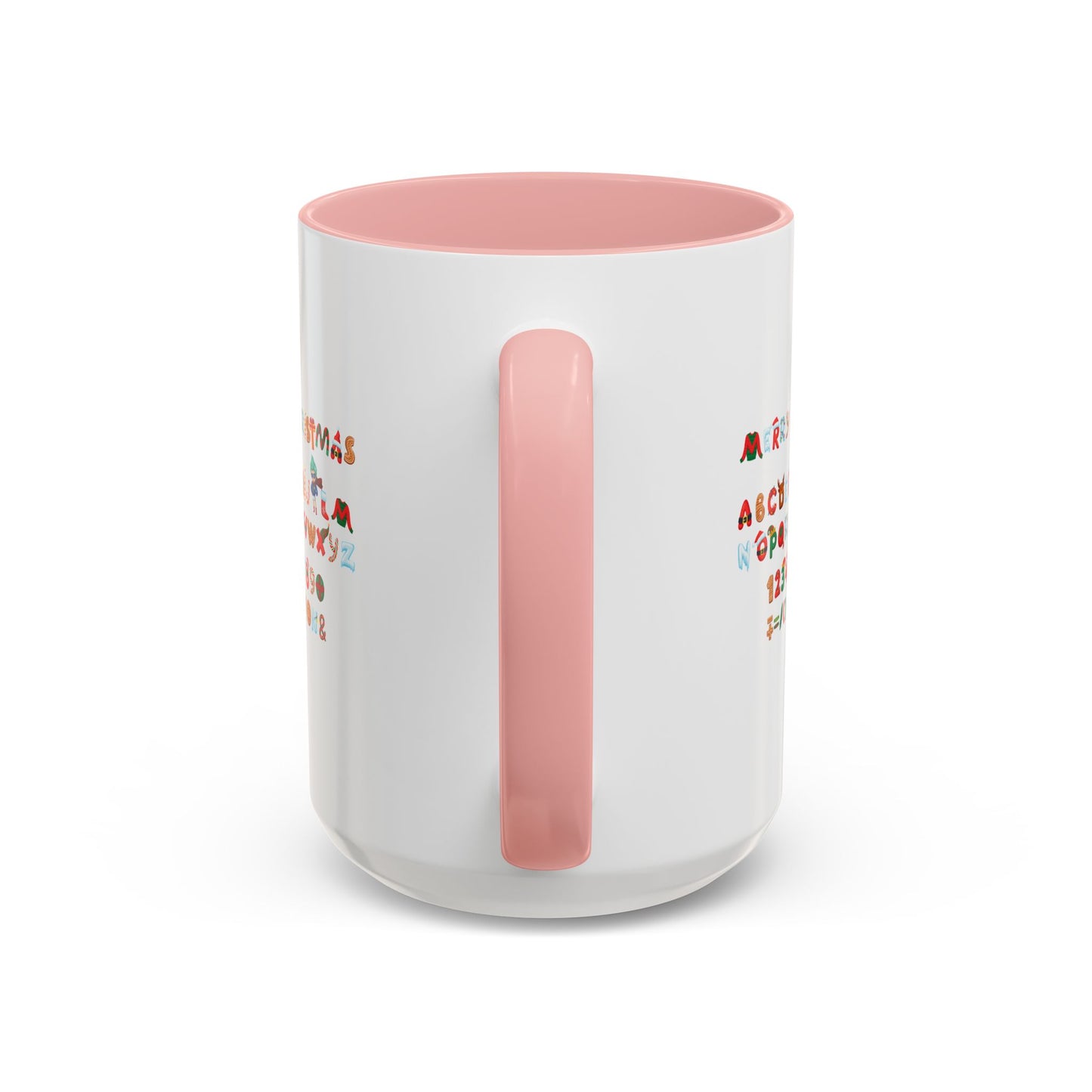 Accent Coffee Mug - Christmas alphabet