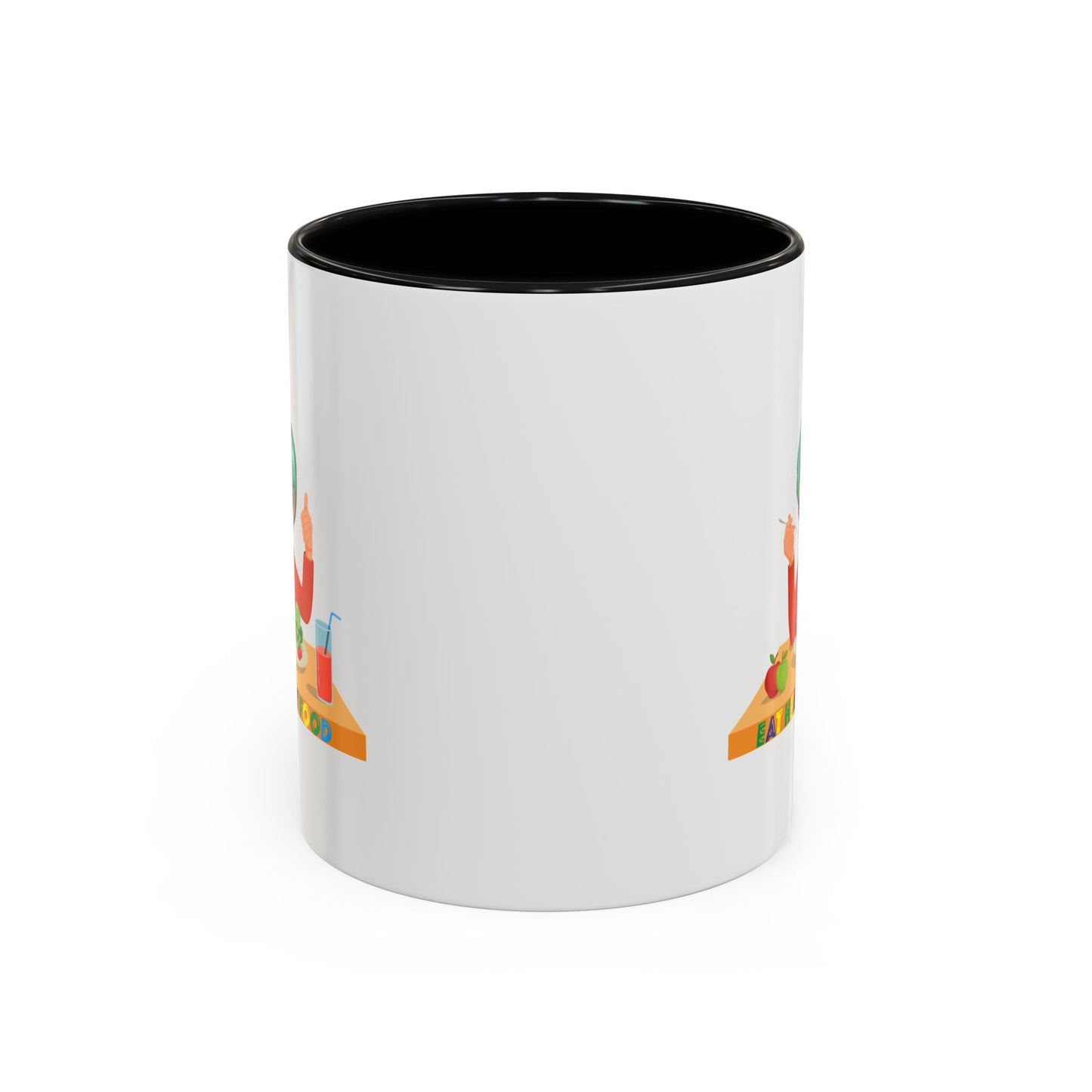 Accent Coffee Mug - Super kiddo eating healthy breafast