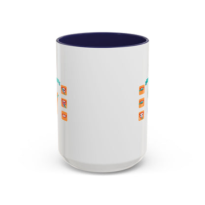 Accent Coffee Mug - Super kiddo how to brush teeth - [[{"value":"Wonderwear Kid"}]]