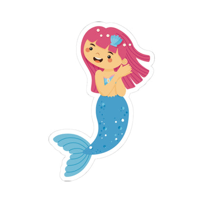 Kiss-Cut Stickers - mermaid blue tail Printify