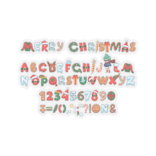 Kiss-Cut Stickers - Christmas alphabet - [[{"value":"Wonderwear Kid"}]]