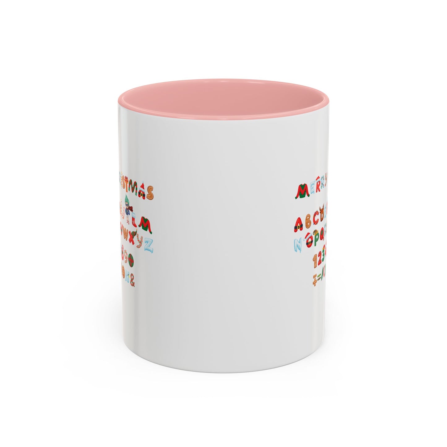 Accent Coffee Mug - Christmas alphabet
