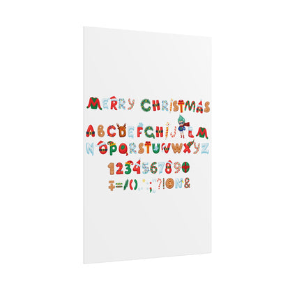 Rolled Posters - Christmas alphabet - [[{"value":"Wonderwear Kid"}]]