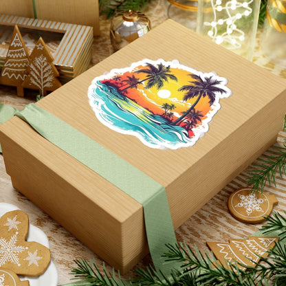 Kiss-Cut Stickers - Tropical Summer Printify